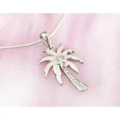 Anhänger Palme Silber 925 mit Zirkonia sp303