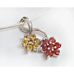 Anhänger Silber 925 Blumen kb135