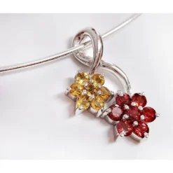 Anhänger Silber 925 Blumen kb135