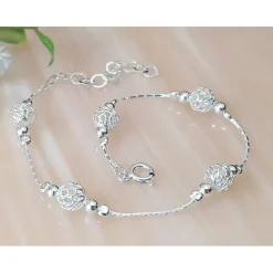 Armband Silber 17,5 - 19,5 cm Silber-925 (SG134)