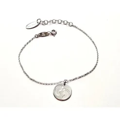 Armband Baby Füße Silber 925 sg196