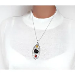 Bernstein Anhänger Silber-925 Bernsteinschmuck BA522