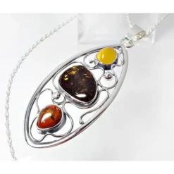 Bernstein Anhänger Silber-925 Bernsteinschmuck BA522