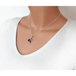 Bernstein Anhänger kleine Rose Silber 925 Bernsteinschmuck BA519