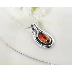 Bernstein Anhänger Silber 925 Bernsteinschmuck BA517