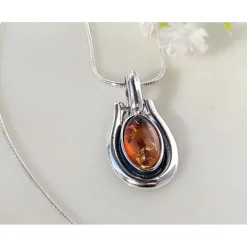 Bernstein Anhänger Silber 925 Bernsteinschmuck BA517