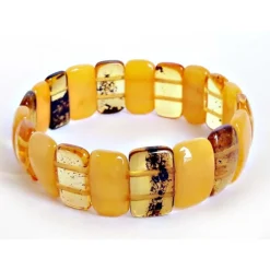 Bernstein Armband gelb 17,5 cm mit Gummizugband cu116a