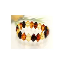Bernstein Armband mehrfarbig Gummizugband ct48
