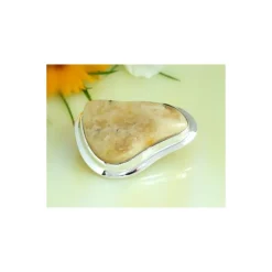 Bernstein Brosche Anhänger Silber 925 Bernsteinschmuck AG48