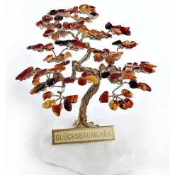 Bernstein Glücksbäumchen Natur Bernstein Persönlicher Glücksbringer hs201
