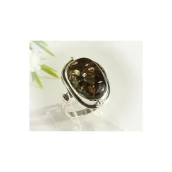 Bernstein Ring 17,5 mm Silber 925 HF179a