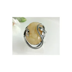 Bernstein Ring 18 mm Silber 925 BR125a