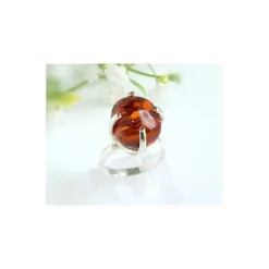 Bernstein Ring 18 mm Silber 925 HB83