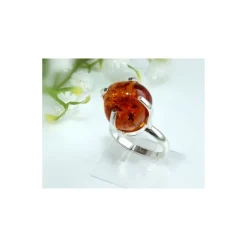Bernstein Ring 18 mm Silber 925 HB11
