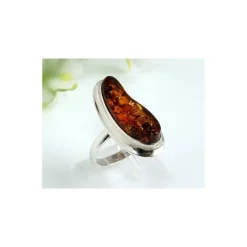 Bernstein Ring 18 mm Silber 925 HB14