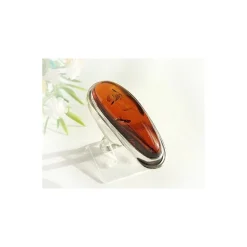 Bernstein Ring 19 mm Silber 925 HF133a