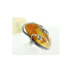 Bernstein Ring 18 mm Silber 925 BR165a