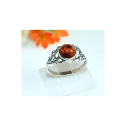 Bernstein Ring Silber 925 Bernsteinschmuck HC82