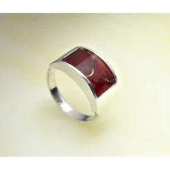 Bernstein Ring Silber 925 Bernsteinschmuck 7C11