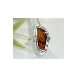 Bernstein Ring Silber 925 Bernsteinschmuck 20 mm BN41