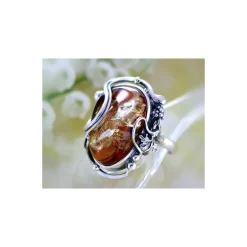 Bernstein Ring Silber 925 Bernsteinschmuck BK75