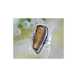Bernstein Ring Silber 925 Bernsteinschmuck 17 mm BK93