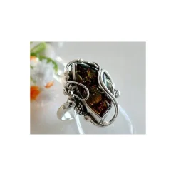 Bernstein Ring Silber 925 Bernsteinschmuck BK21