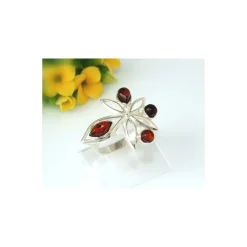 Bernstein Ring Silber 925 Bernsteinschmuck cj55