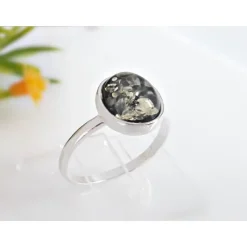 Bernstein Ring Silber 925 Bernsteinschmuck BR305