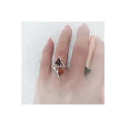 Bernstein Ring Silber 925 Bernsteinschmuck (CD11)