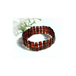 Bernstein-Armband mit Gummizug 17 cm CW75