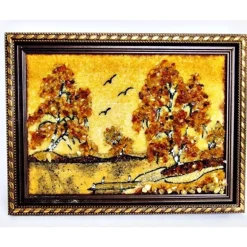 Bernsteinbild Landschaft Bild Geschenkartikel bm104