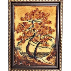 Bernsteinbild Landschaft Bild Geschenkartikel bm108