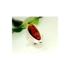 Bernsteinschmuck - Bernstein-Ring 21 mm Silber-925 (CK16)