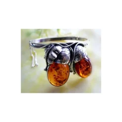 Bernsteinschmuck - Bernstein Armreif Silber-925 (BX82)
