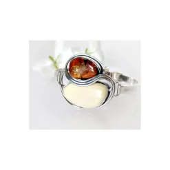 Bernsteinschmuck - Bernstein-Armreif 18 cm Silber-925 (CW112)