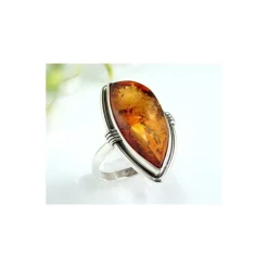 Bernsteinschmuck - Bernstein-Ring 21 mm Silber-925 (HB20)