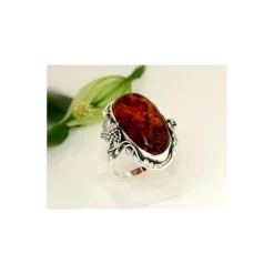 Bernsteinschmuck - Bernstein-Ring 20 mm Silber-925 CK50