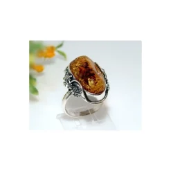 Bernsteinschmuck - Bernstein-Ring 20,5 mm Silber-925 CJ40