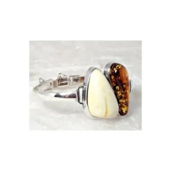 Bernsteinschmuck - Bernstein-Armreif 17 cm Silber-925 (BB131)