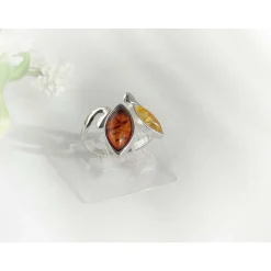 Bernsteinschmuck - Bernstein-Ring Silber-925 (BR319)