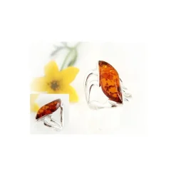 Bernsteinschmuck - Bernstein-Ring Silber-925 (HF55)