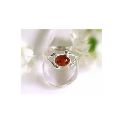 Bernsteinschmuck - Bernstein-Ring Silber-925 br59