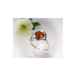 Bernsteinschmuck - Bernstein-Ring Silber-925 (HF43)