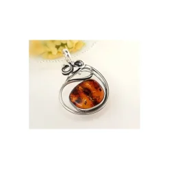 Bernsteinschmuck - Bernstein-Anhänger Silber-925 CN04