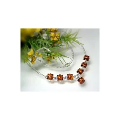 Bernsteinschmuck Bernstein Collier Silber 925 BE36