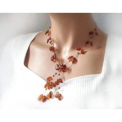 Bernsteinschmuck - Bernstein-Collier (CP21)