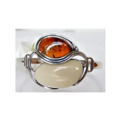 Bernsteinschmuck - Bernstein-Armreif 18 cm Silber-925 (CW112)