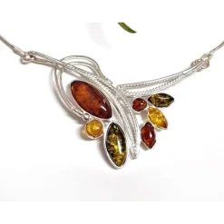Bernsteinschmuck Bernstein Collier Silber 925 dc284