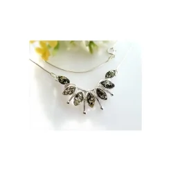 Bernsteinschmuck Bernstein Collier 54 cm Silber 925 BC28a
